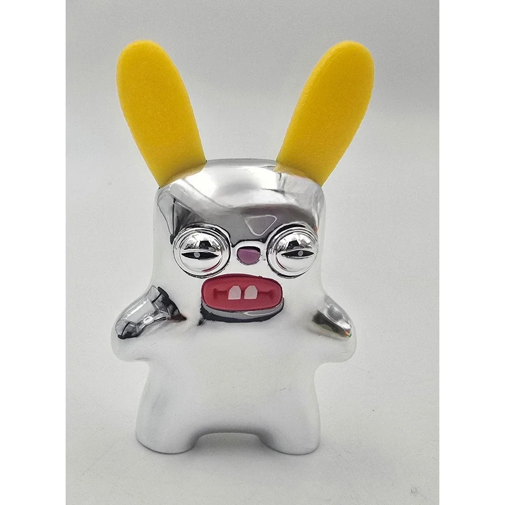 RARE Silver Chrome Fuggler Rabbitacular Easter Egg Funny Ugly Monster